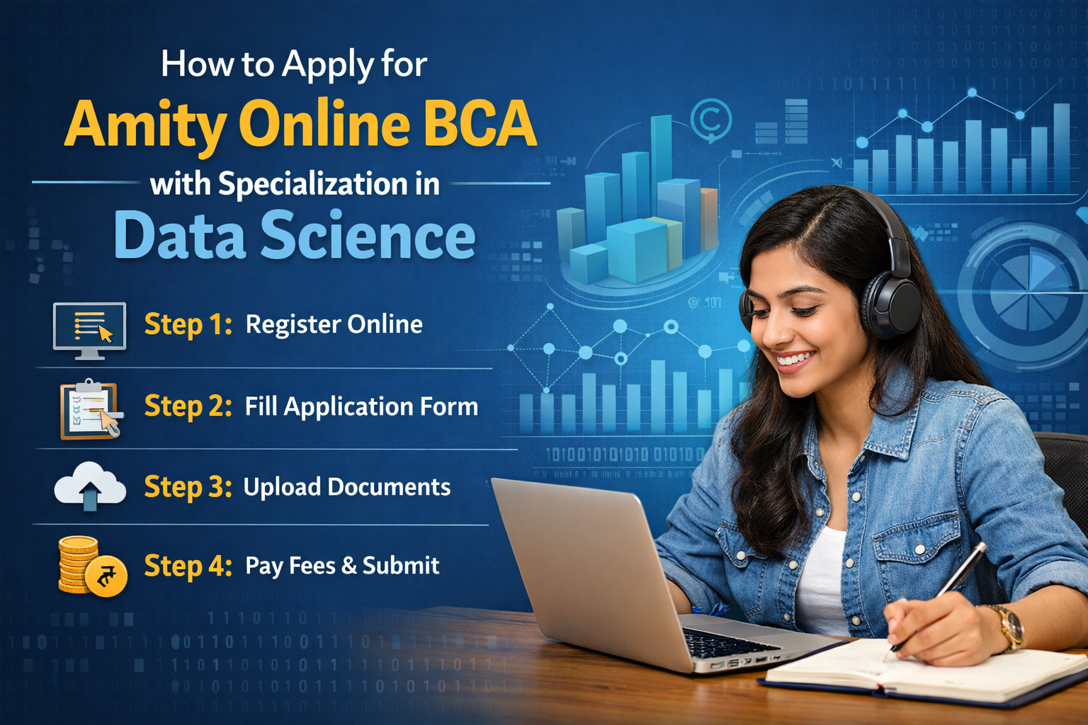 How to Apply for Amity Online BCA with Specialization in Data Science